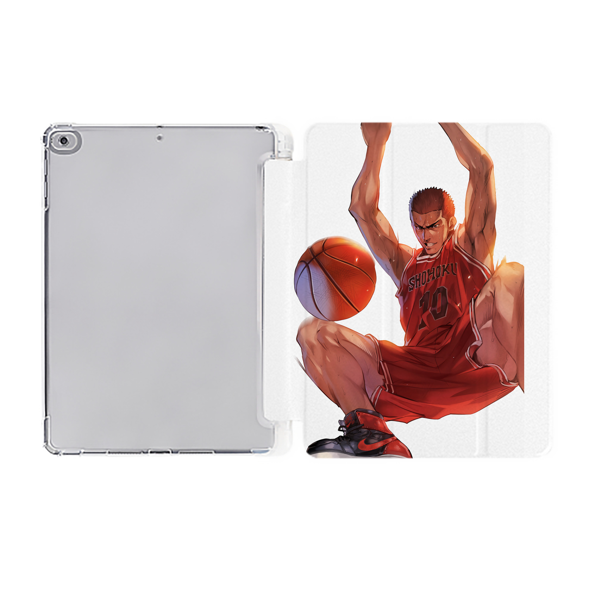 （画像用） SLAM DUNK／スラムダンク IPad ケース ペン収納付き 三つ折りスタンド PUレザー×シリコン 対応機種9.5/10.5/10.9インチ